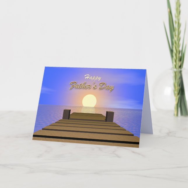 Cartão Relaxando o encaixe do Dia de os pais (Frente)