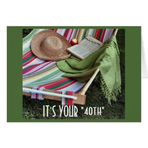 CARTÃO RELAXE/DESFRUTE DO 40º E LEMBRE-SE DE U R "40"