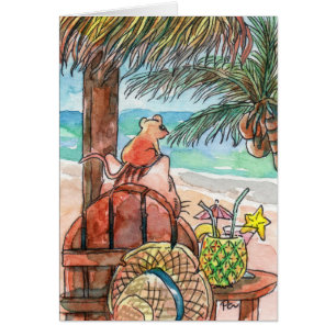 Cartão Relaxe em Beach