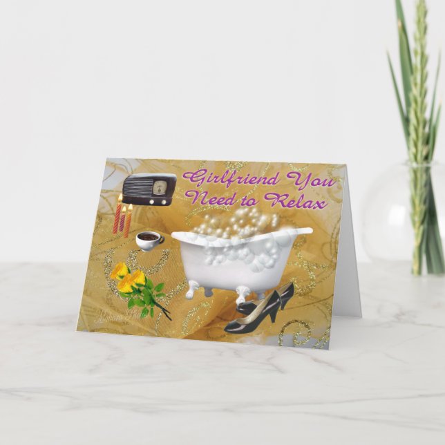 Cartão Relaxe- personalizar (Frente)