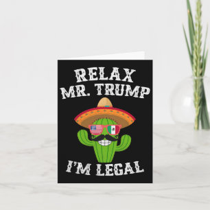 Cartão Relaxe Sr. Trump Sou legal - Cinco engraçados de M