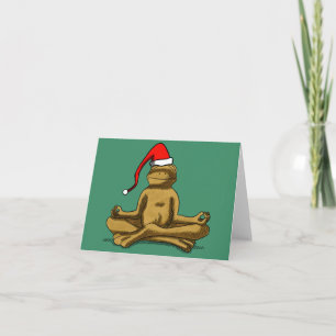 Cartão Relaxter sapo no Natal