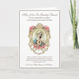 Cartão Religião Católica à Virgem Maria