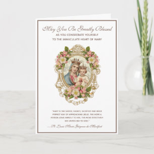 Cartão Religião Católica à Virgem Maria