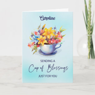 Cartão Religioso Encoraja Pais que Cuidam do Nome Persona