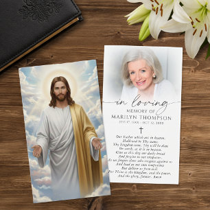 Cartão Religioso Jesus A Oração do Senhor
