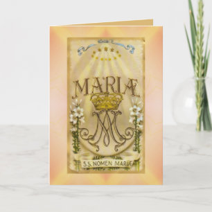 Cartão Religious Greeting Card Mary Virgin