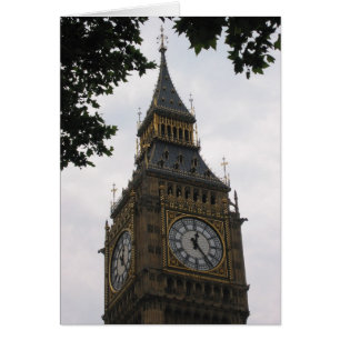 Cartão relógio Big ben