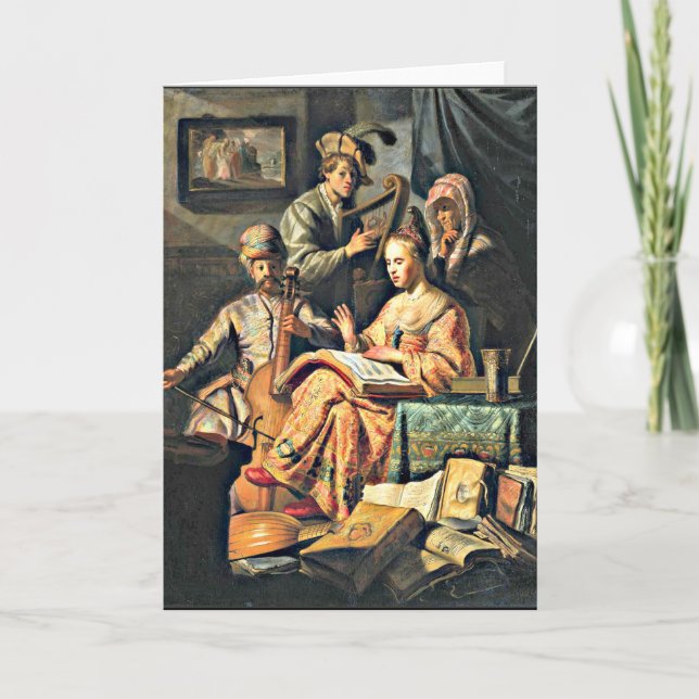 Cartão Rembrandt - Alegoria Musical (Frente)