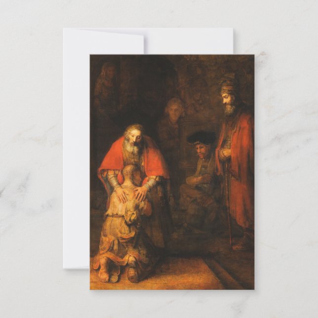 Cartão Rembrandt - Regresso Do Filho Prodígio (Frente)