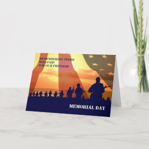Cartão Remembering Our Heroes Memorial Day Greeting Cards
