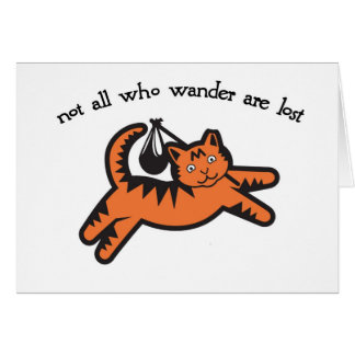 Cartão Reminiscência anónima dos gatos