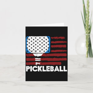 Cartão Remo de Pickleball Bandeira Pickle Ball Patriota H
