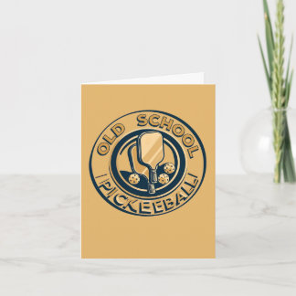 Cartão Remo de Pickleball Old School