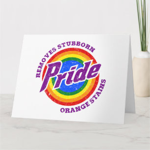 Cartão Remover Manchas de Laranja Stubborn Mondo LGBTQ