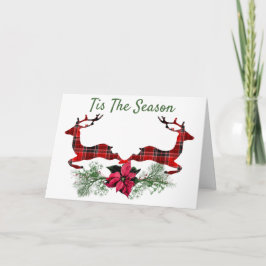 Cartão Rena na Xadrez