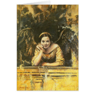 Cartão Renaissance Angel Design