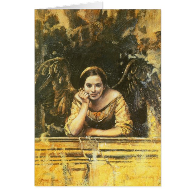 Cartão Renaissance Angel Design (Frente)