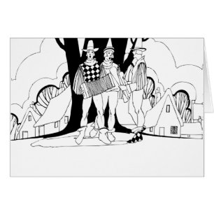 Cartão Renaissance Deco Accordion Caroling