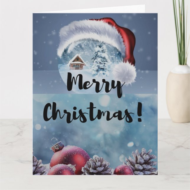 Cartão Renas de Natal modernas engraçadas e fofas (Frente)