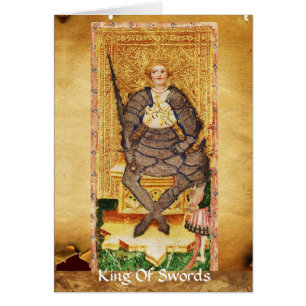 CARTÃO RENASCIMENTO ANTIGO TAROT/KING E RAINHA DAS