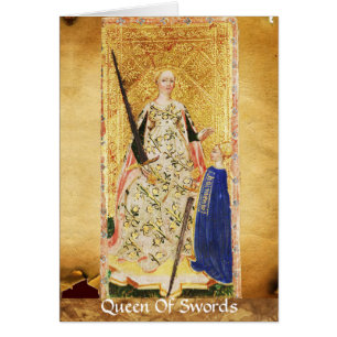 CARTÃO RENASCIMENTO ANTIGO TAROT/KING E RAINHA DAS