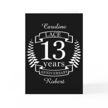 Renda Aniversário de casamento tradicional 13 anos