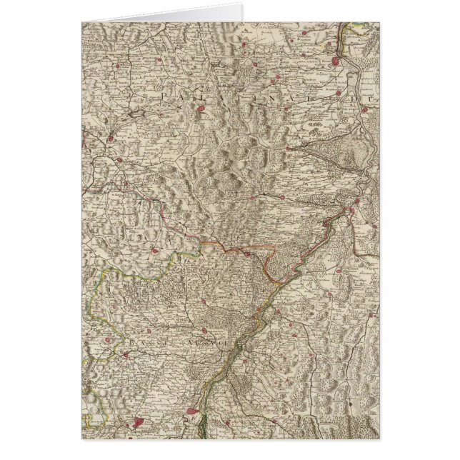 Cartão Reno River Valley, França (Frente)