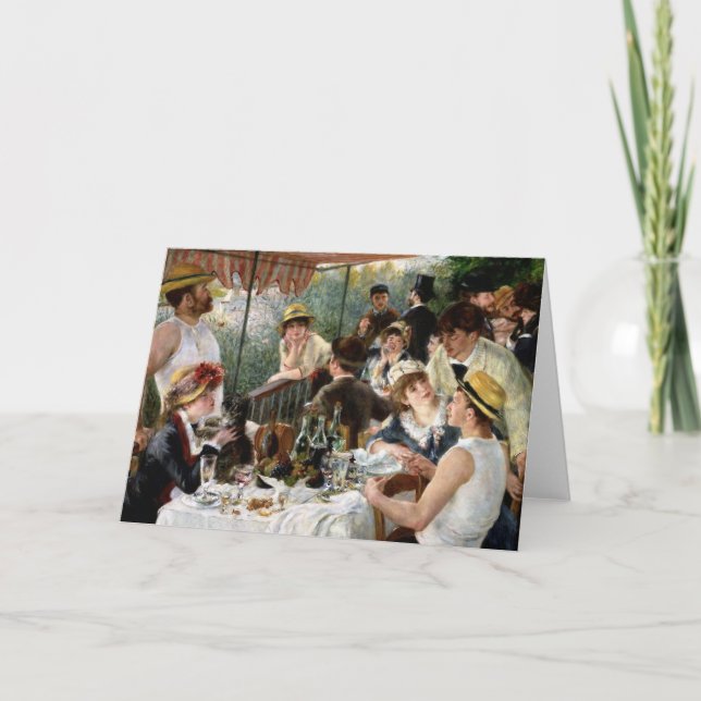 Cartão Renoir: Almoço do partido do barco (Frente)