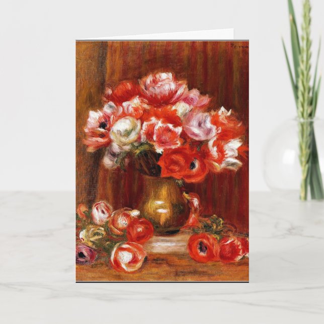 Cartão Renoir - Anemonas, 1909 (Frente)
