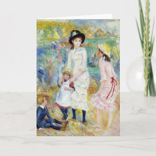 Cartão Renoir - Children on the Seashore, Guernsey