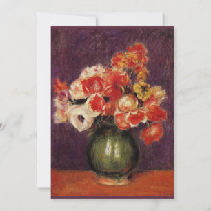 Cartão Renoir - Flores num Vase, 1901,