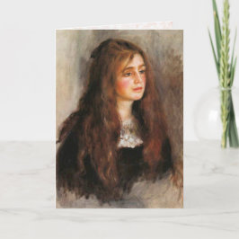 Cartão Renoir "retrato de Julie Manet "