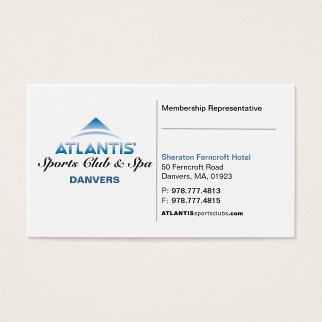 Cartão Rep do Membro (Frente)