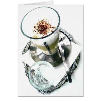 Cartão Reparo de Latte do café