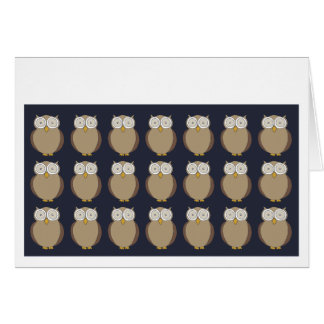 Cartão Repetição das corujas