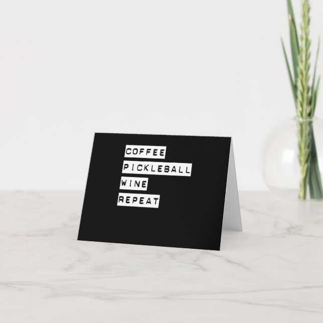 Cartão Repetição de Vinho de Bateria de Café (Frente)