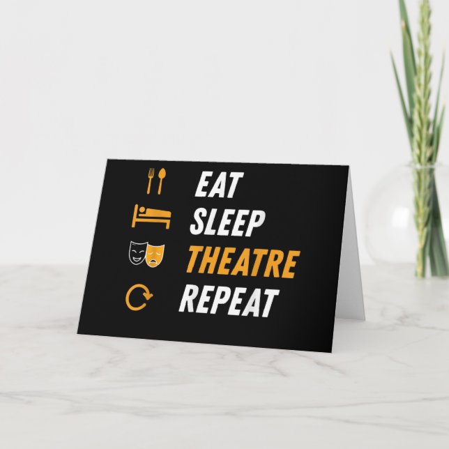 Cartão Repetir Teatro De Sono (Frente)