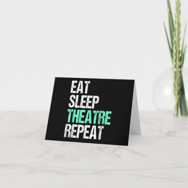 Cartão Repetir Teatro De Sono (Frente)