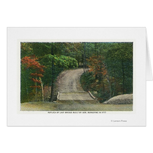 Cartão Réplica da Última Ponte do Gen Burgoyne (Frente Horizontal)