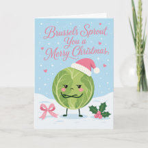 Repolho de Bruxelas Deseja um Feliz Natal