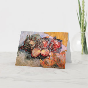 Cartão Repolhos Vermelhos e Cebolas por Vincent van Gogh