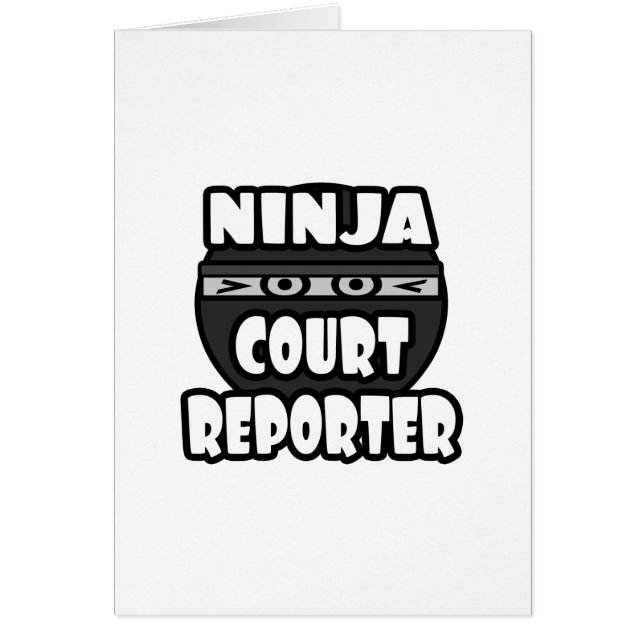 Cartão Repórter do Tribunal Ninja (Frente)