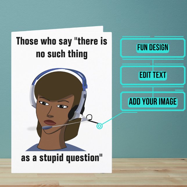 Cartão Representante do Serviço de Atendimento ao Cliente (Looking for the perfect card for that clever customer service rep friend of yours.)