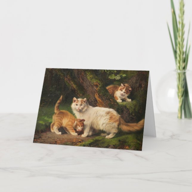 Cartão Reprodução da Família Cat | Julius Adam, o Younger (Frente)