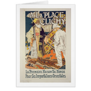 Cartão Reprodução de uma propaganda de poster 'um lugar