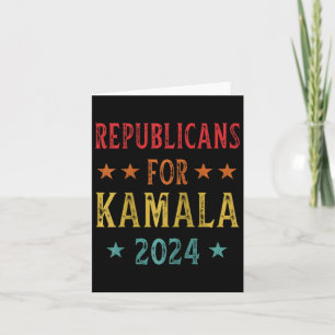Cartão Republicanos Para Kamala Harris W Waltz 2024 Ragla