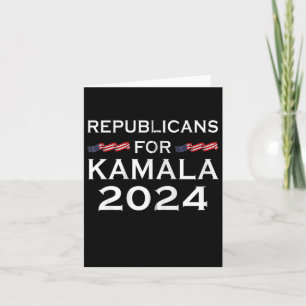 Cartão Republicanos Por Kamala Harris W Waltz 2024 Zip Ho