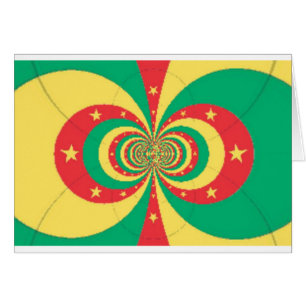 Cartão République du Cameroun, estrela de cinco pontas