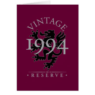 Cartão Reserva 1994 do vintage